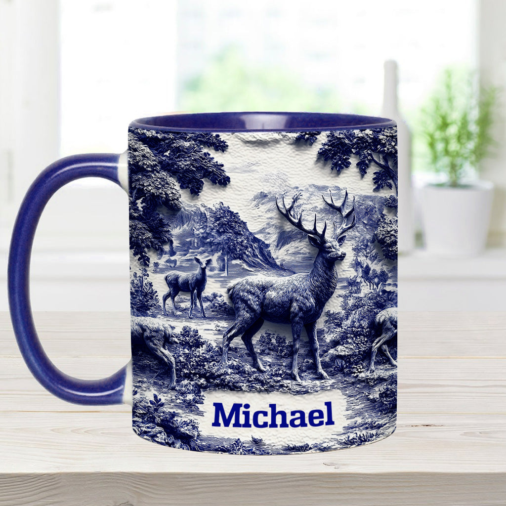 Hirschjagd - Personalisierte Tasse mit Jagdmotiv