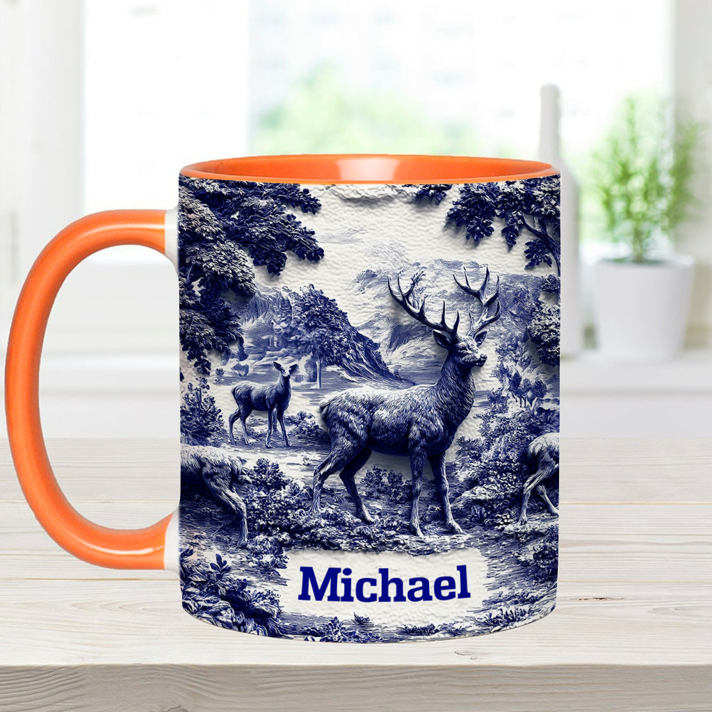 Hirschjagd - Personalisierte Tasse mit Jagdmotiv
