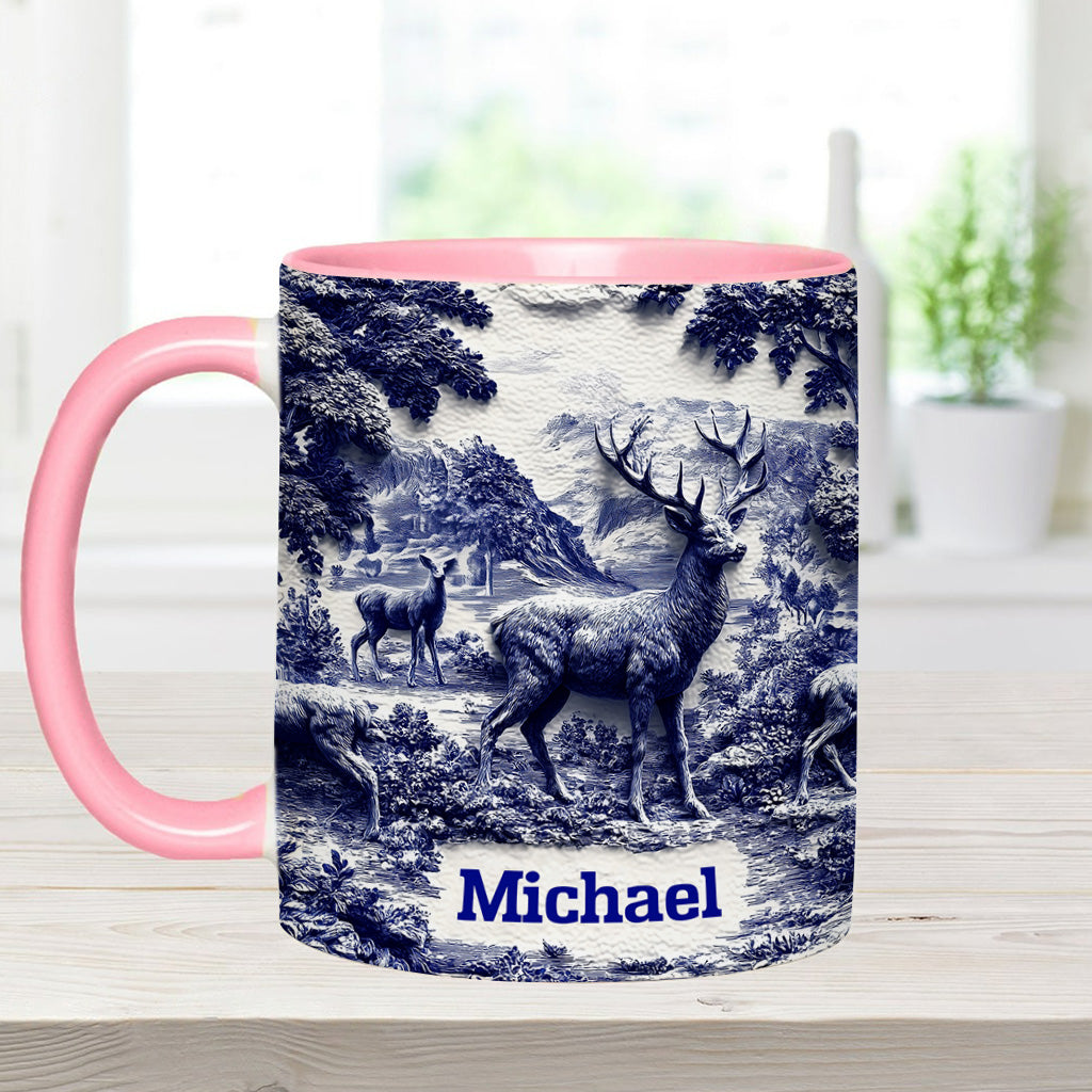 Hirschjagd - Personalisierte Tasse mit Jagdmotiv