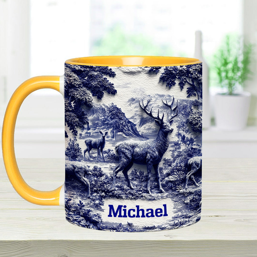 Hirschjagd - Personalisierte Tasse mit Jagdmotiv
