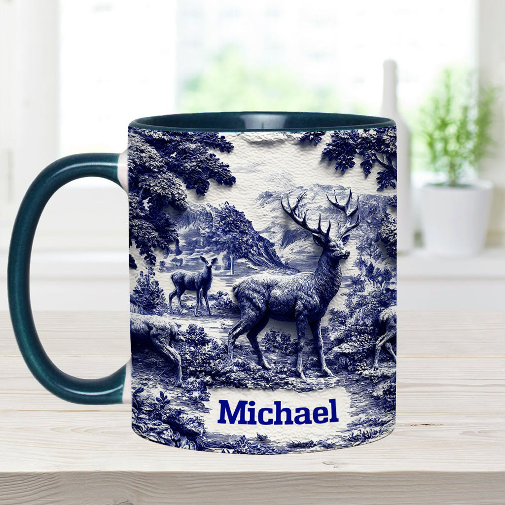 Hirschjagd - Personalisierte Tasse mit Jagdmotiv