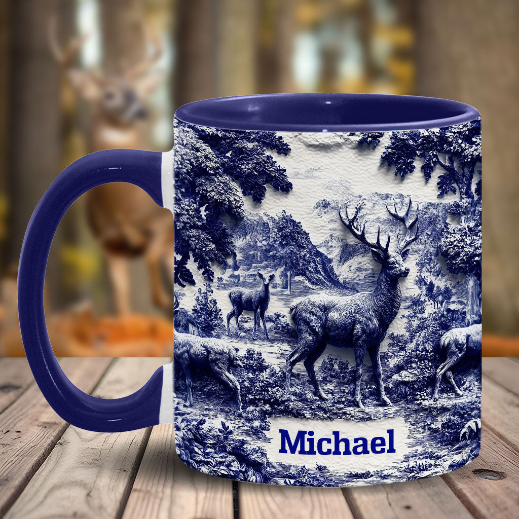 Hirschjagd - Personalisierte Tasse mit Jagdmotiv