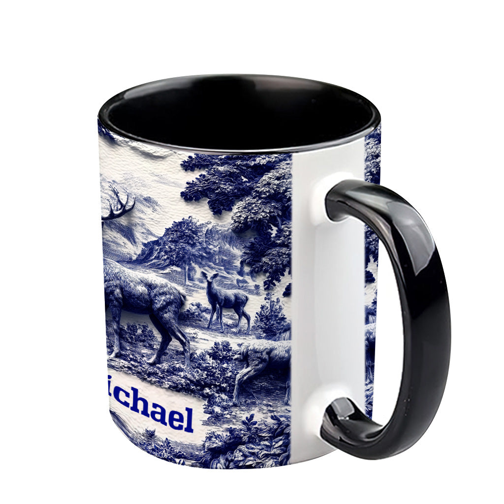 Hirschjagd - Personalisierte Tasse mit Jagdmotiv