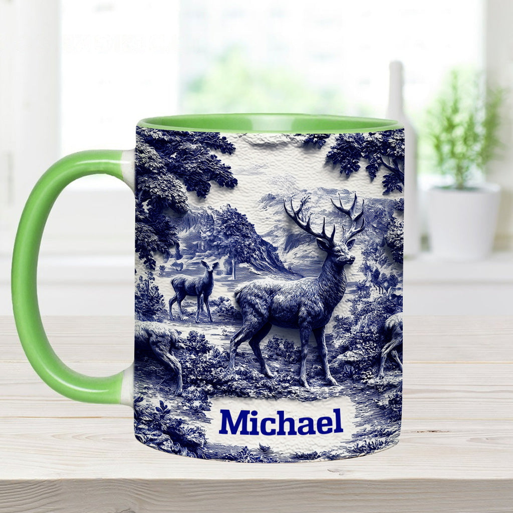 Hirschjagd - Personalisierte Tasse mit Jagdmotiv