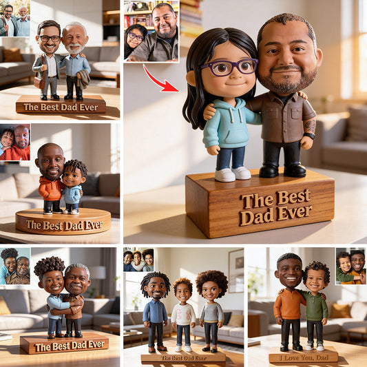 Father Gift, Funny Gift for Dad - Personalized Father Custom Shaped Acrylic Plaque