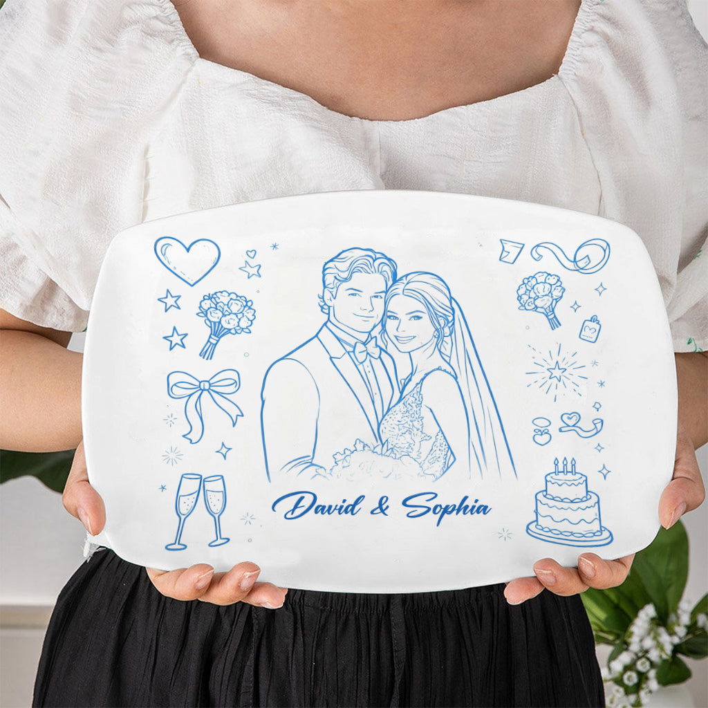 Perfect Gift For Couple - Personalized Couple Plate