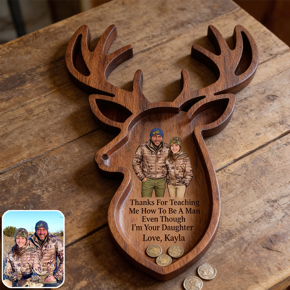 Jagd Vater - Personalisierbares Jagd Ablagefach