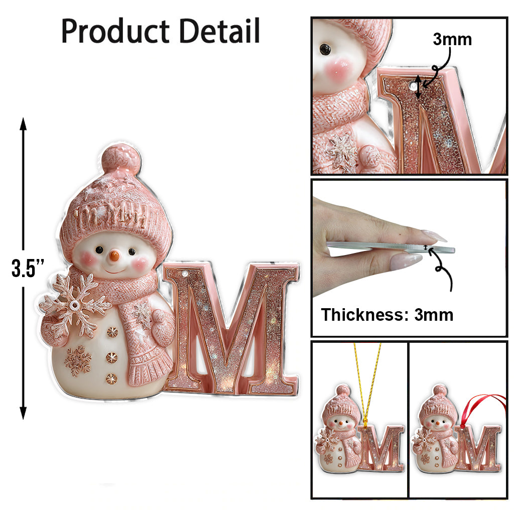 Merry Christmas - Personalized Family Ornament