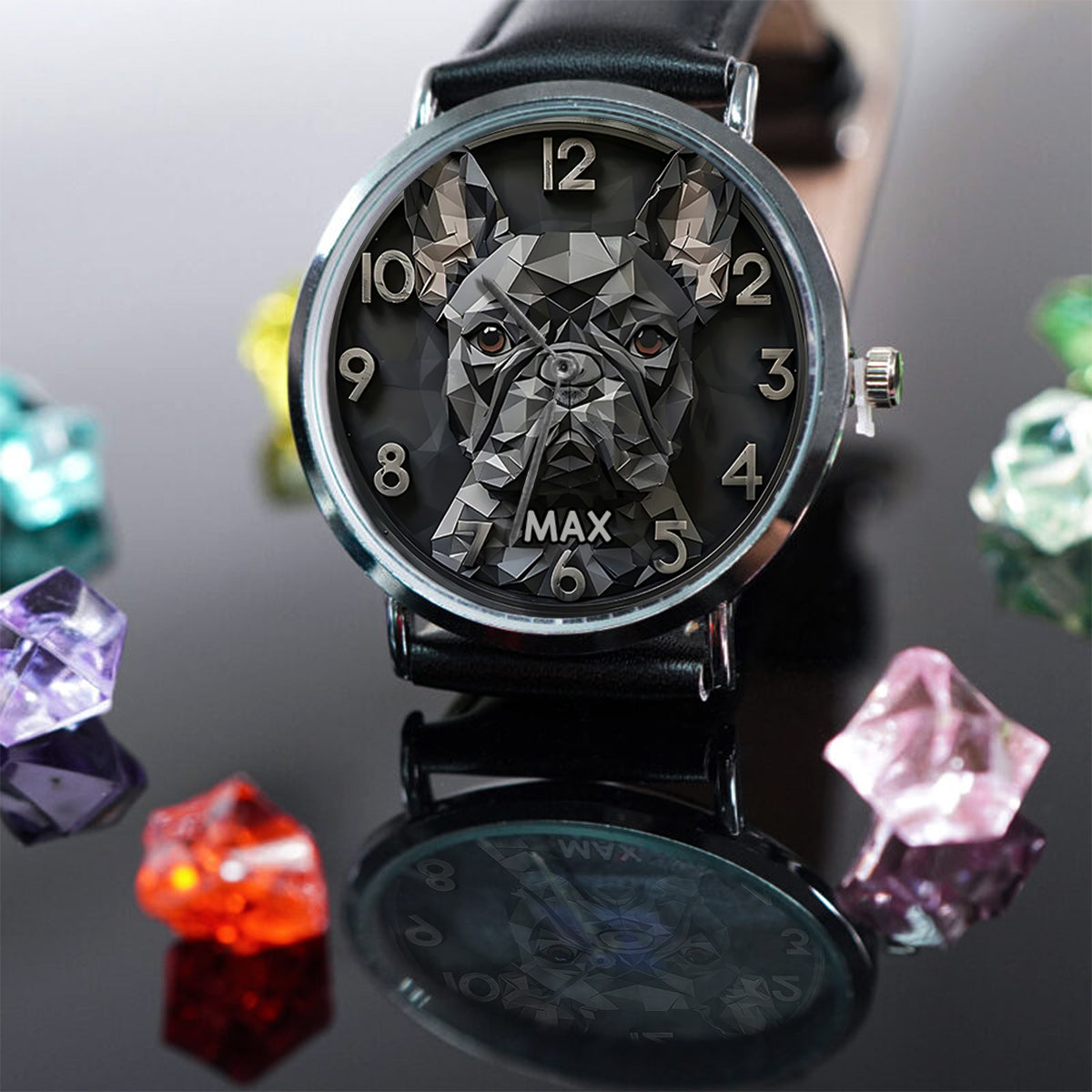 Coole Französische Bulldogge – Personalisierte Französische Bulldogge Armbanduhr