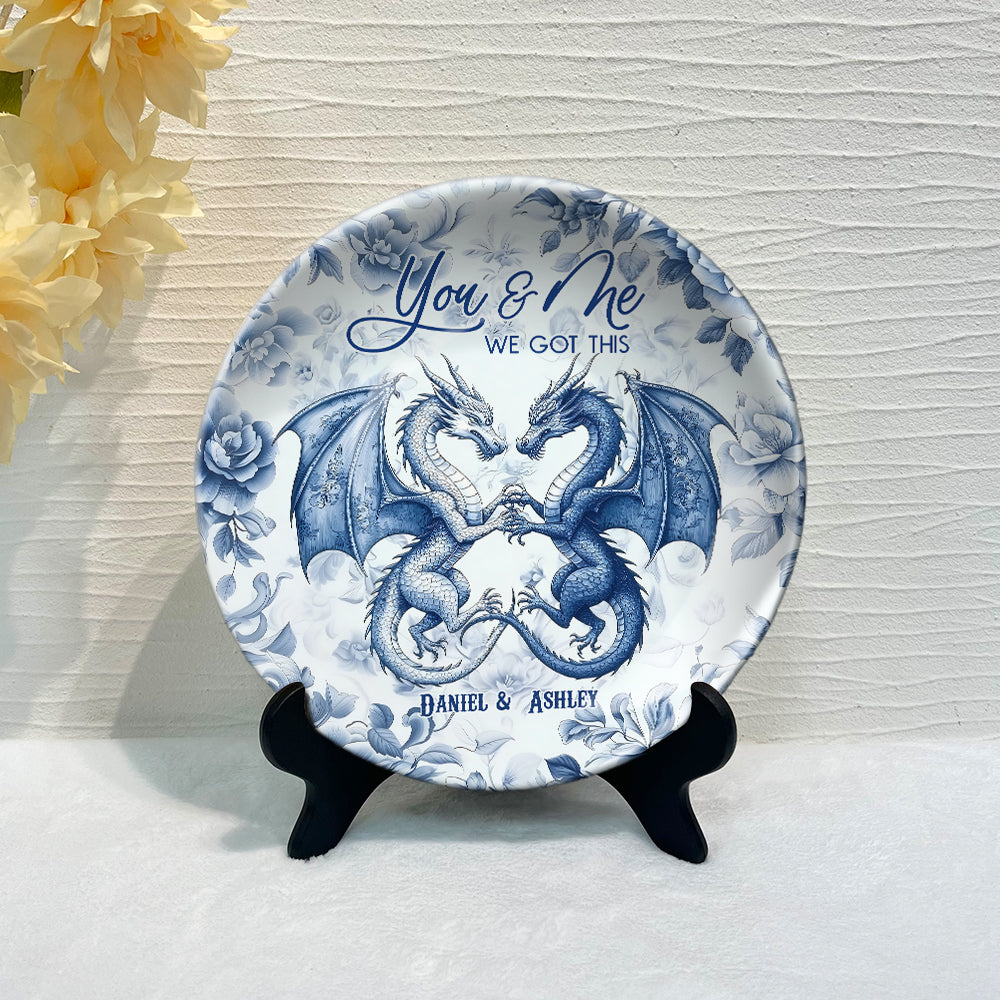 We Got This - Personalized Dragon Ceramic Round Plate