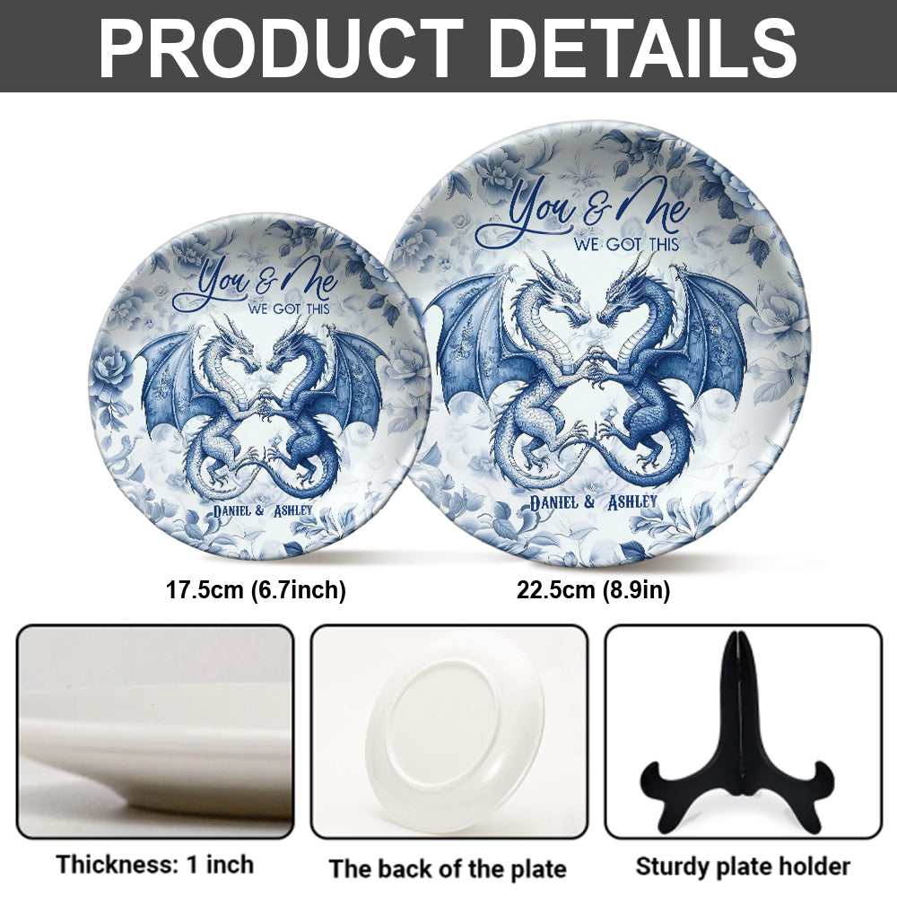 We Got This - Personalized Dragon Ceramic Round Plate