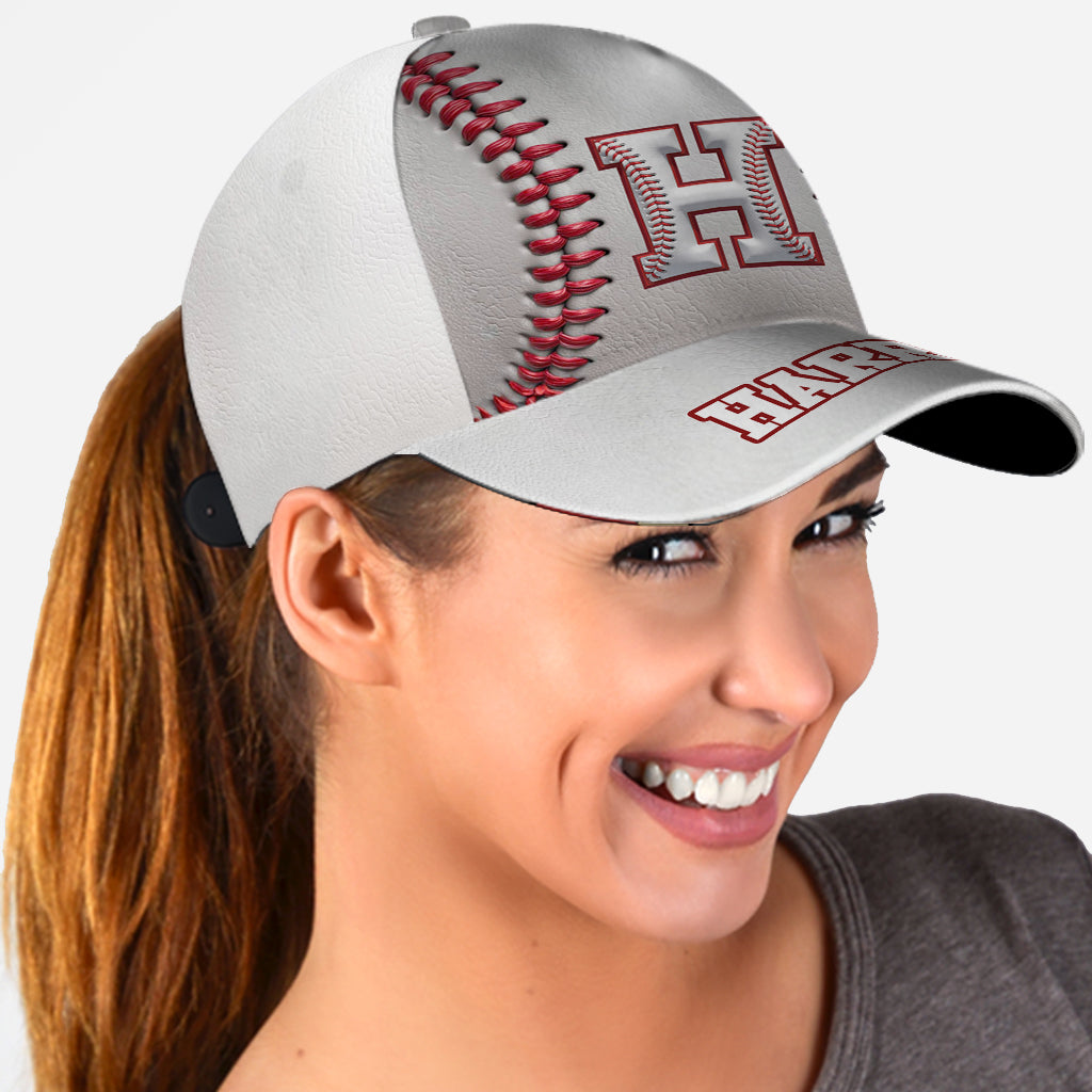 Personalize Initial Hat For Baseball Lovers - Personalized Baseball Classic Cap