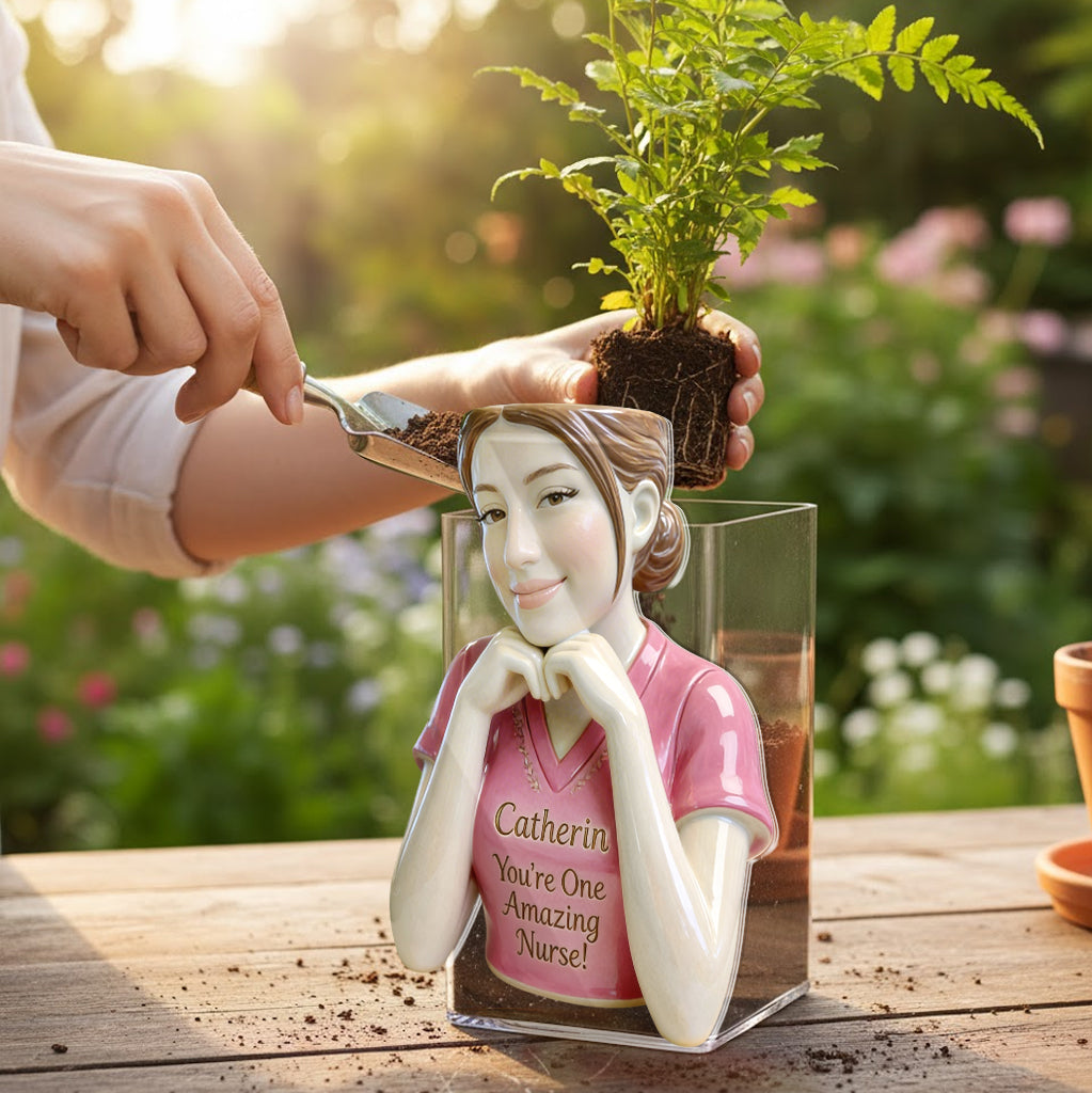 You're One Amazing Nurse - Personalized Nurse Acrylic Pot