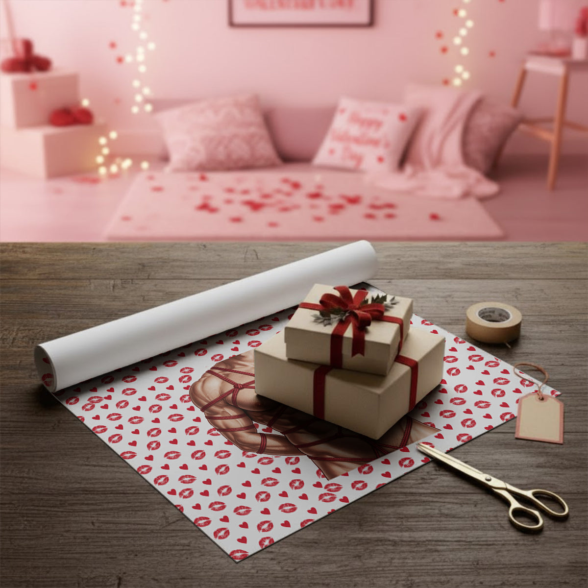 Je suis votre meilleur cadeau - Papier cadeau épicé personnalisé