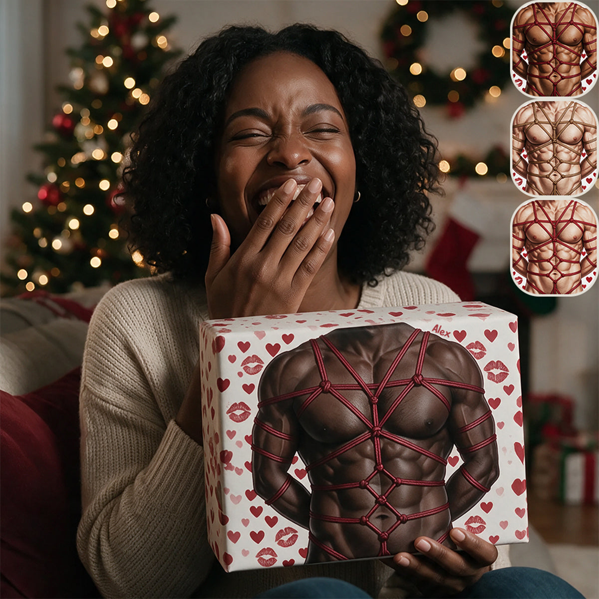 Je suis votre meilleur cadeau - Papier cadeau épicé personnalisé