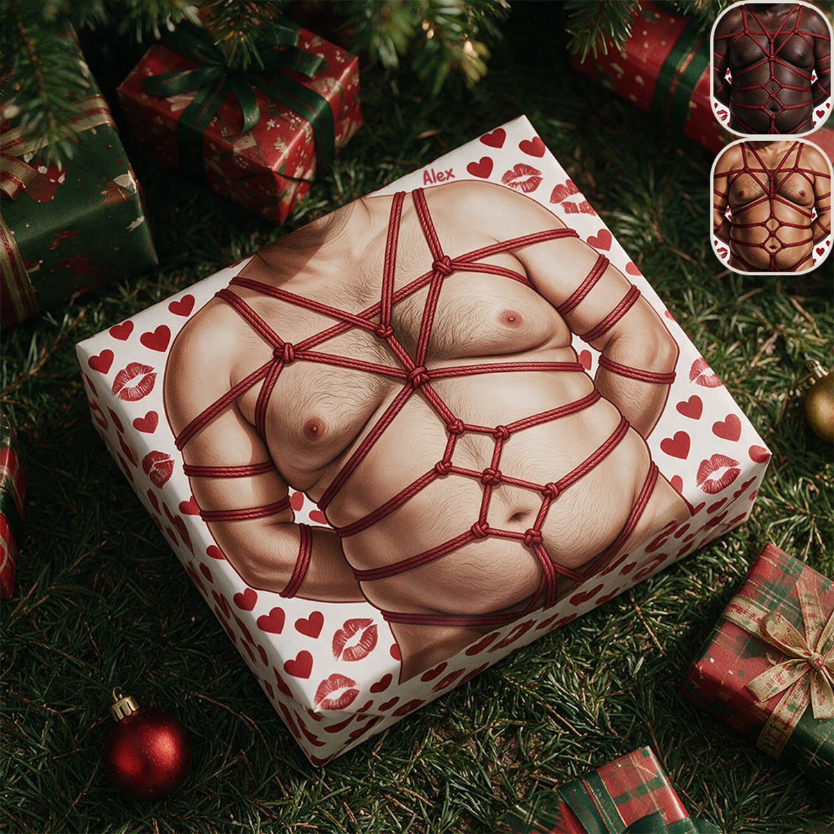 Je suis votre meilleur cadeau - Papier cadeau épicé personnalisé