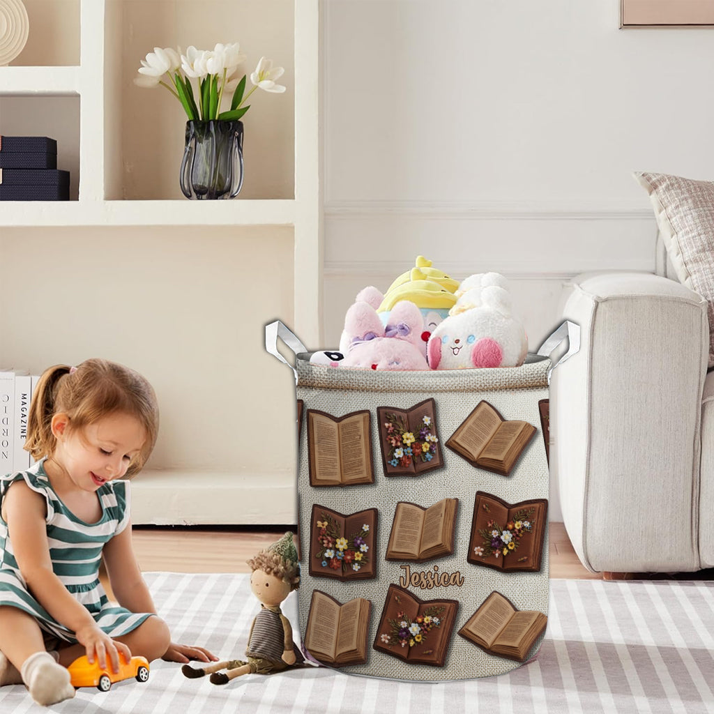Book Lovers Storage Basket - Personalized Book Storage Basket