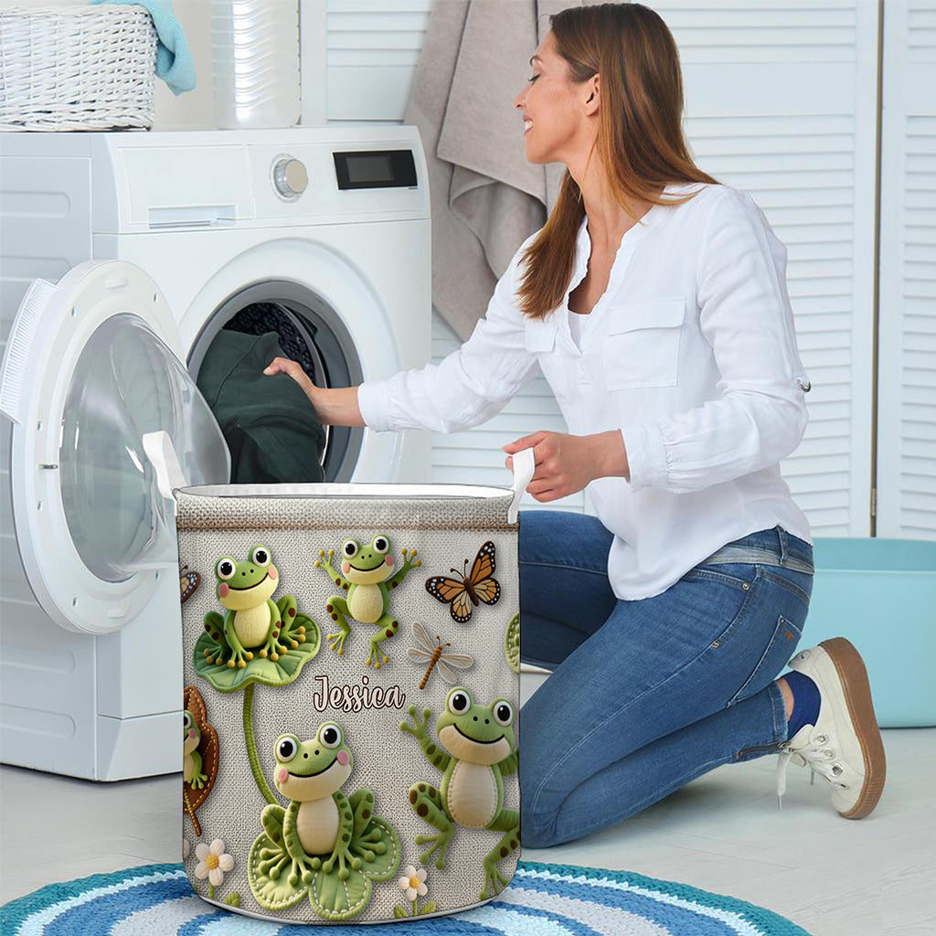 Love Frog - Personalized Frog Storage Basket