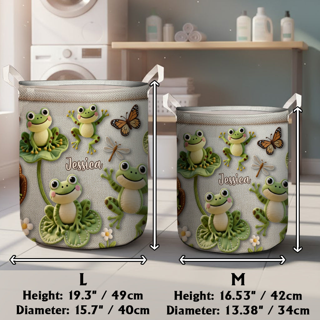 Love Frog - Personalized Frog Storage Basket