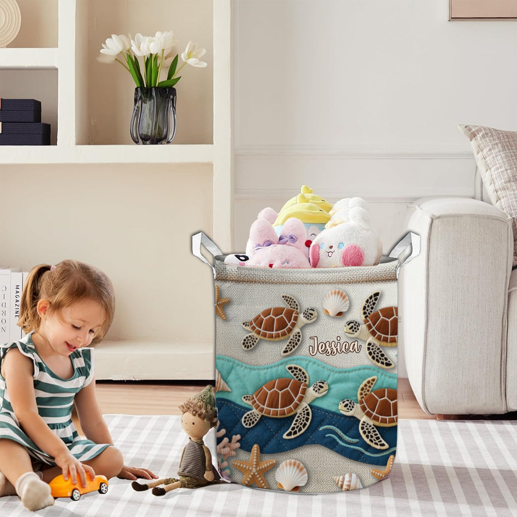 Love Turtle - Personalized Turtle Storage Basket