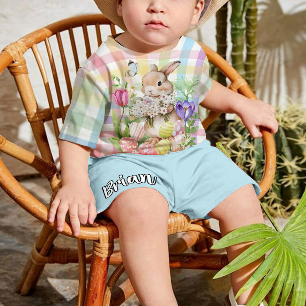 Happy Easter - Personalized Kid T-shirt & Shorts