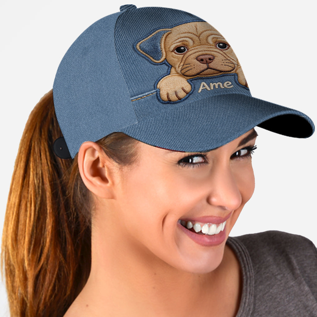 J'aime mon chien - Casquette classique personnalisée pour chien