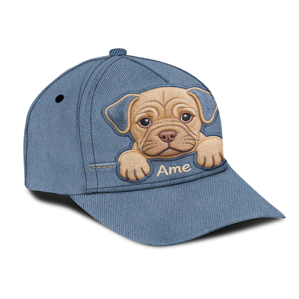J'aime mon chien - Casquette classique personnalisée pour chien