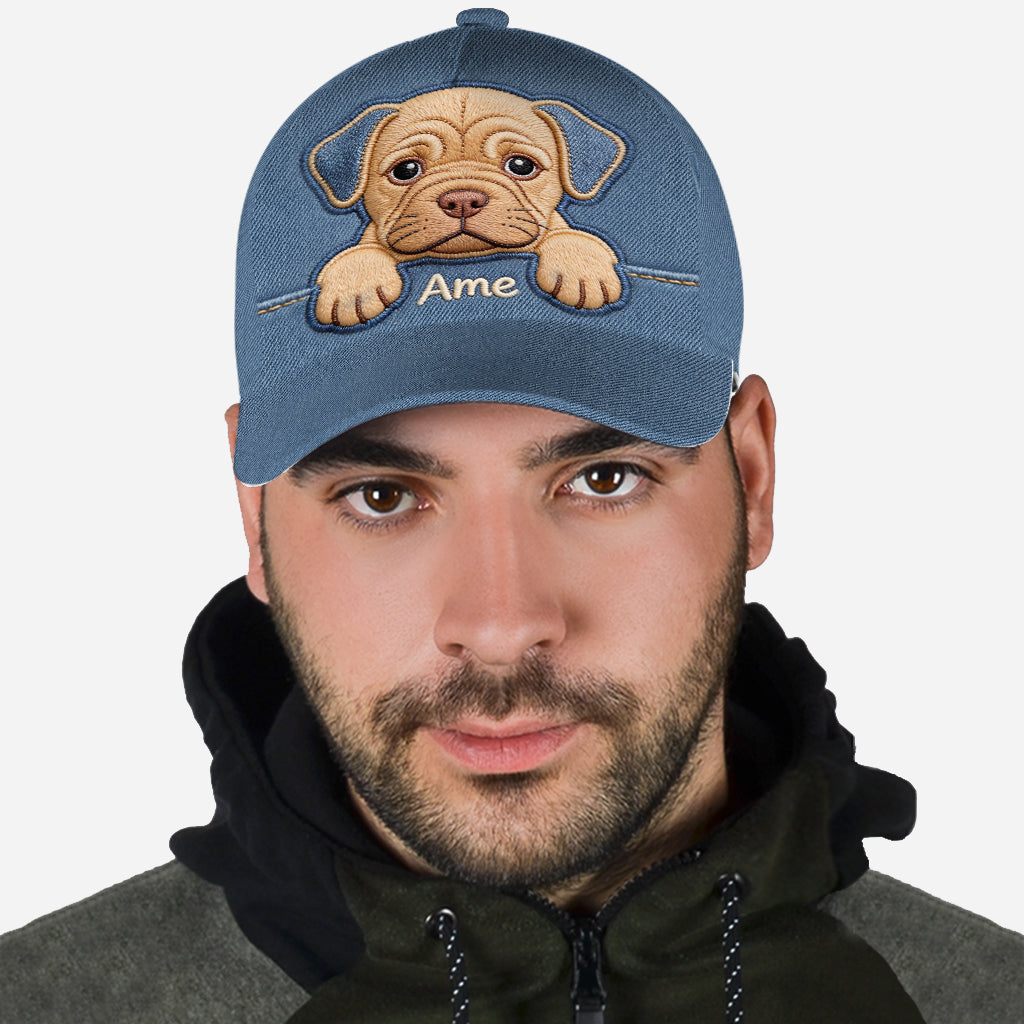 J'aime mon chien - Casquette classique personnalisée pour chien