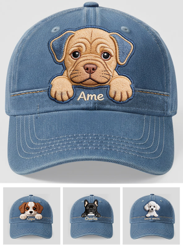 J'aime mon chien - Casquette classique personnalisée pour chien