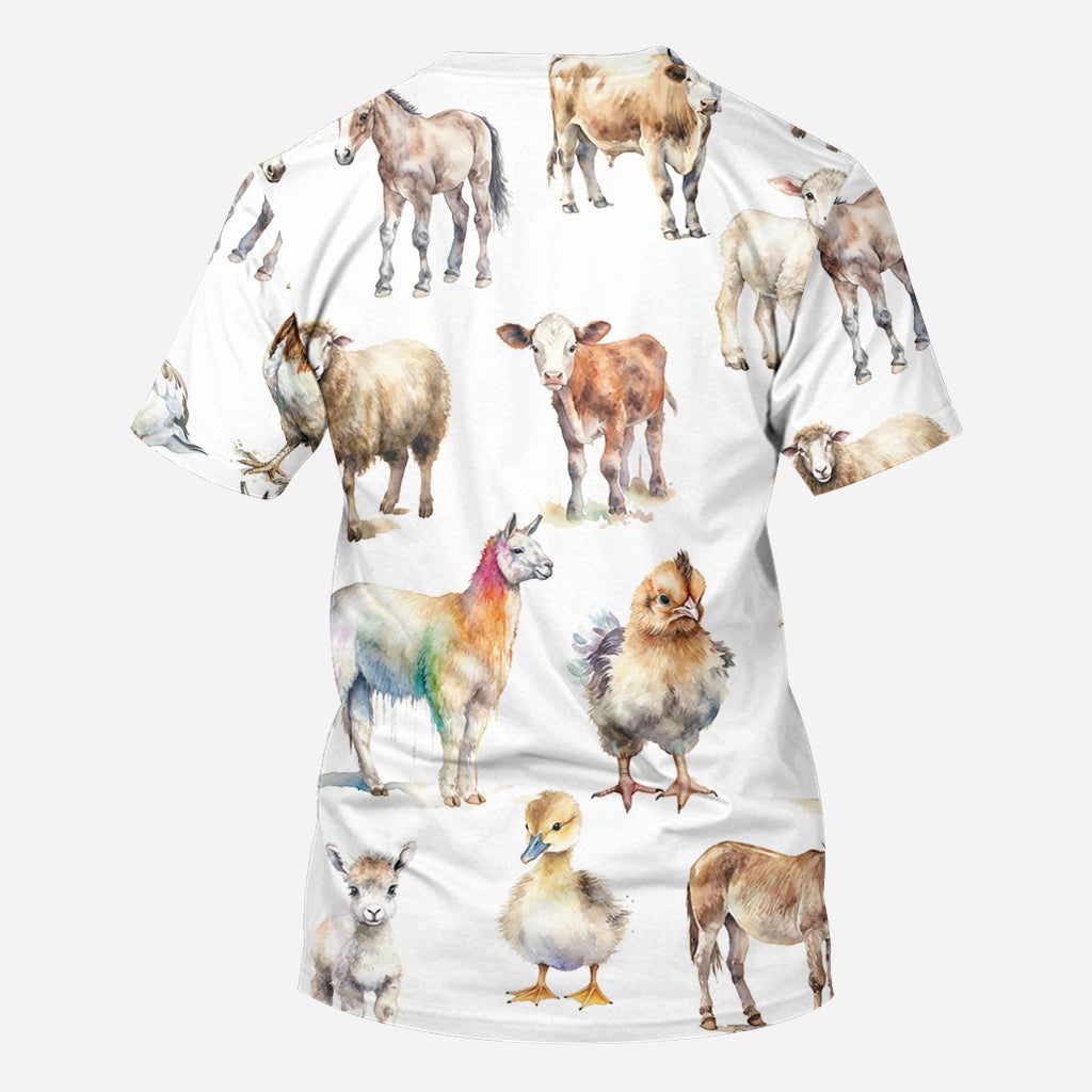 Das Leben auf dem Bauernhof ist besser – personalisiertes T-Shirt mit Bauernmotiv