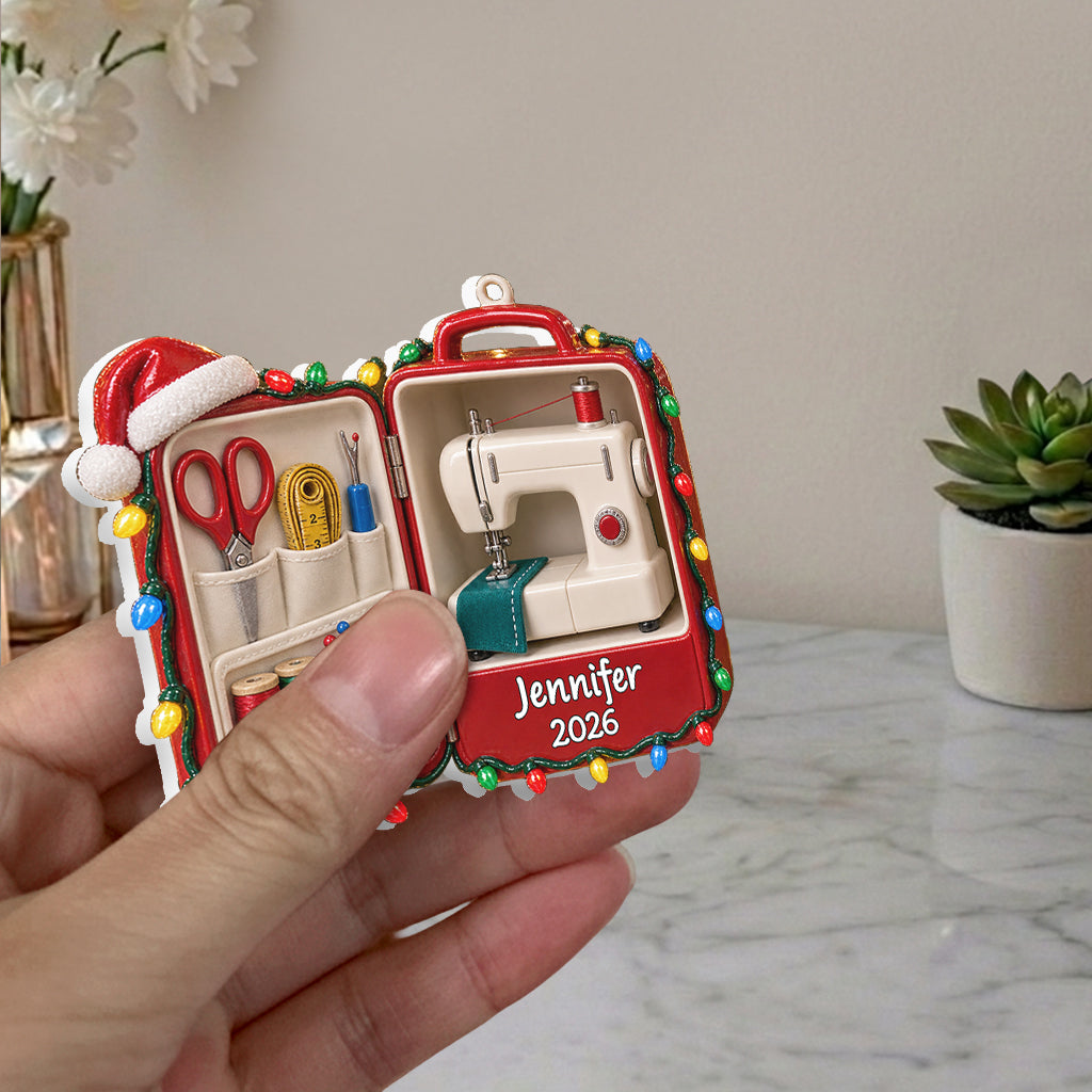 Love Sewing - Personalized Sewing Premium 3D Ornament