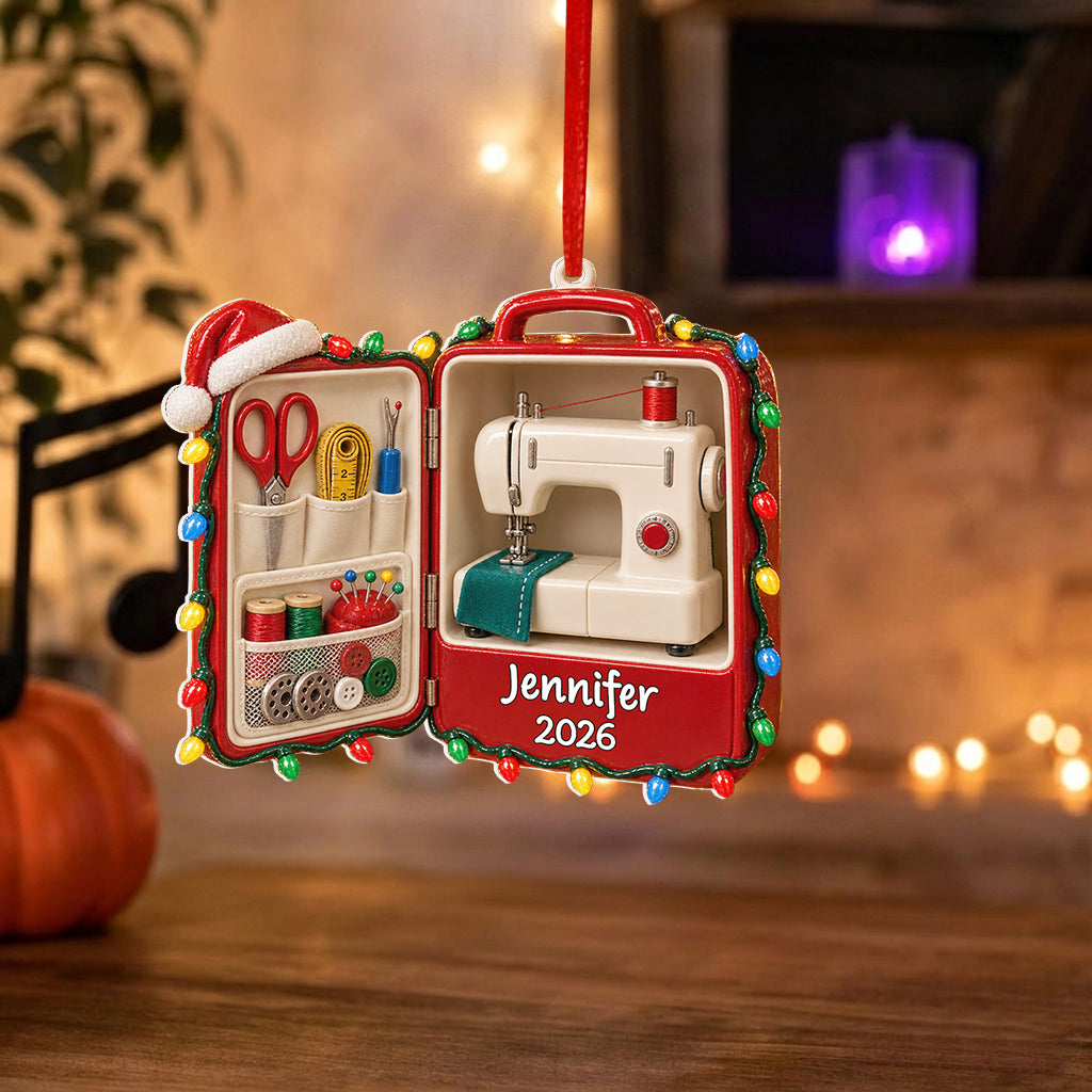 Love Sewing - Personalized Sewing Premium 3D Ornament