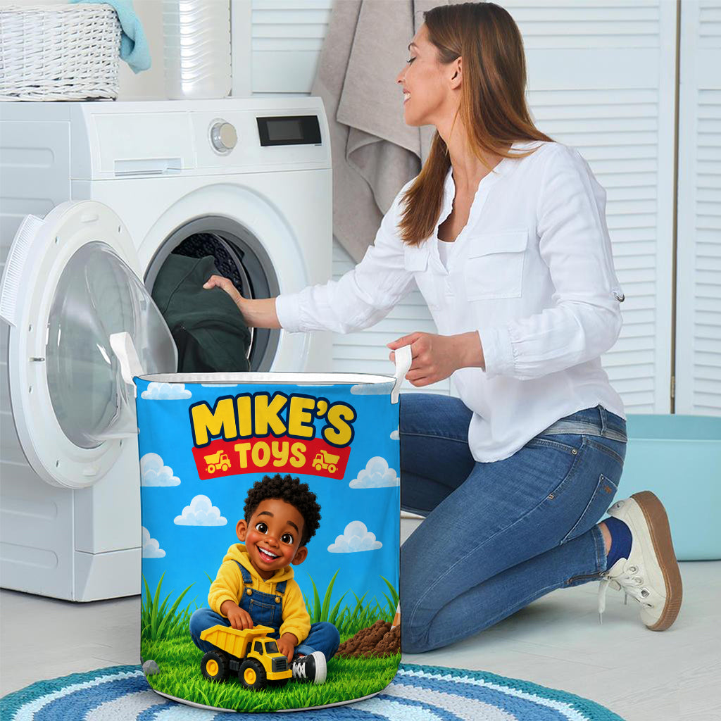 Kid Toy Organize Basket - Personalized Kid Storage Basket