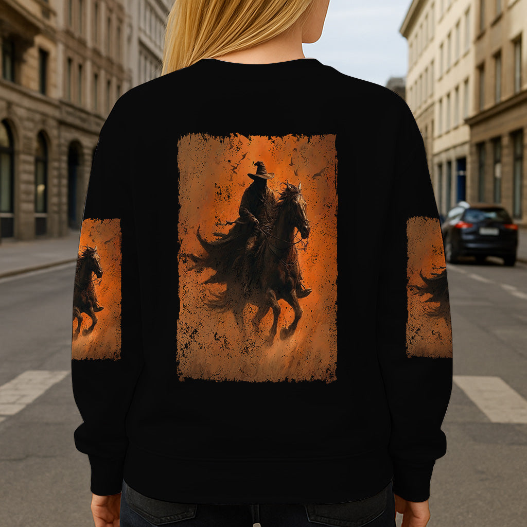 Halloween Horse Riding - Personalized Halloween All Over Shirt