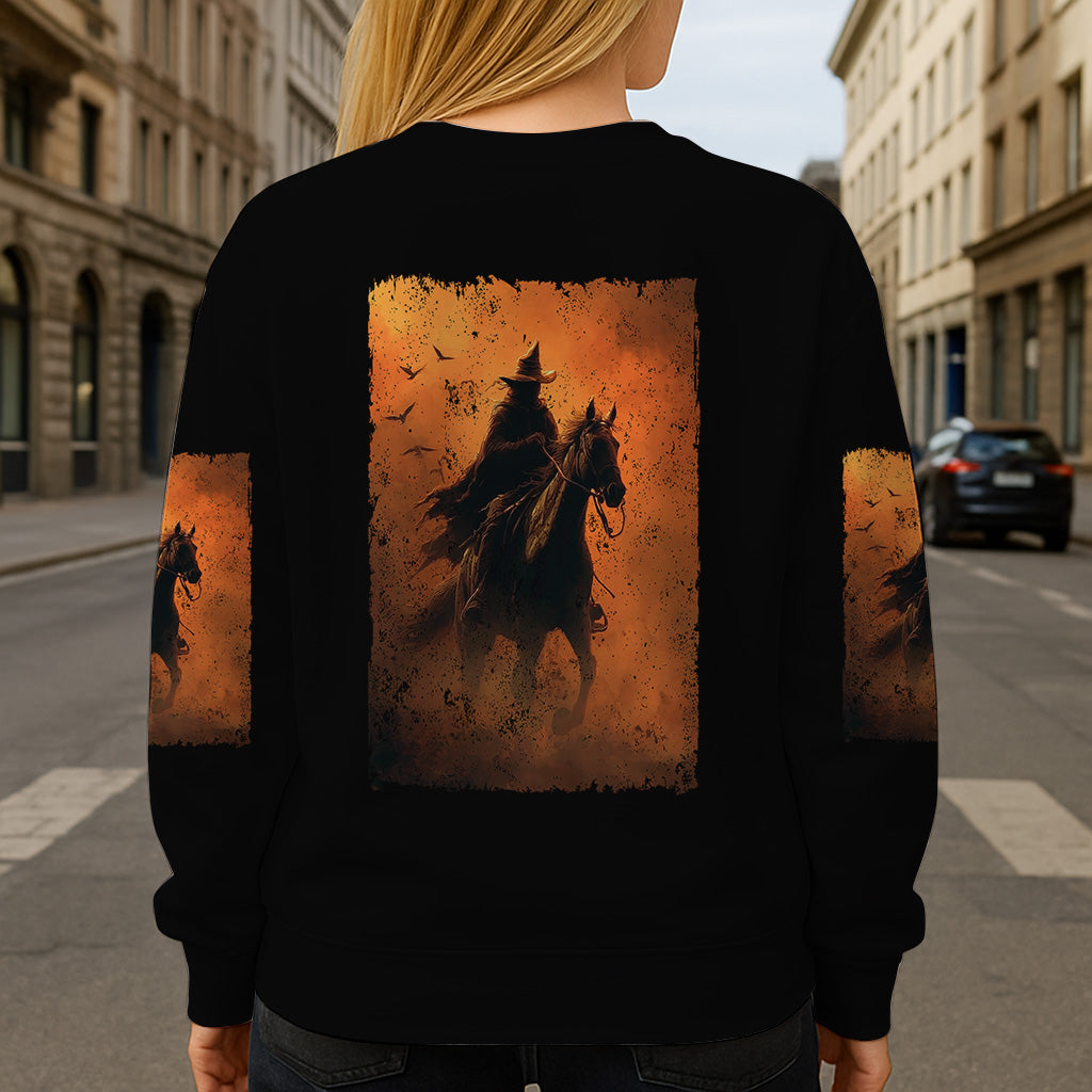 Halloween Horse Riding - Personalized Halloween All Over Shirt