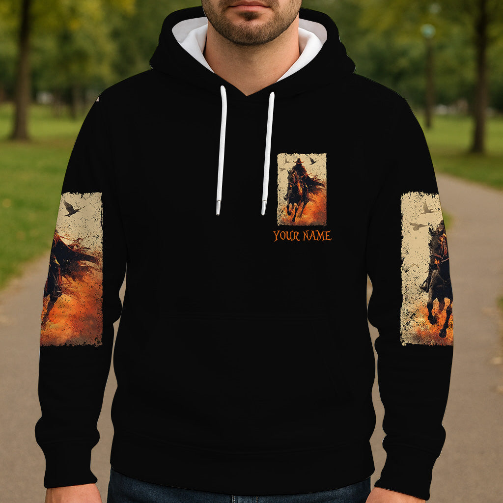 Halloween Horse Riding - Personalized Halloween All Over Shirt