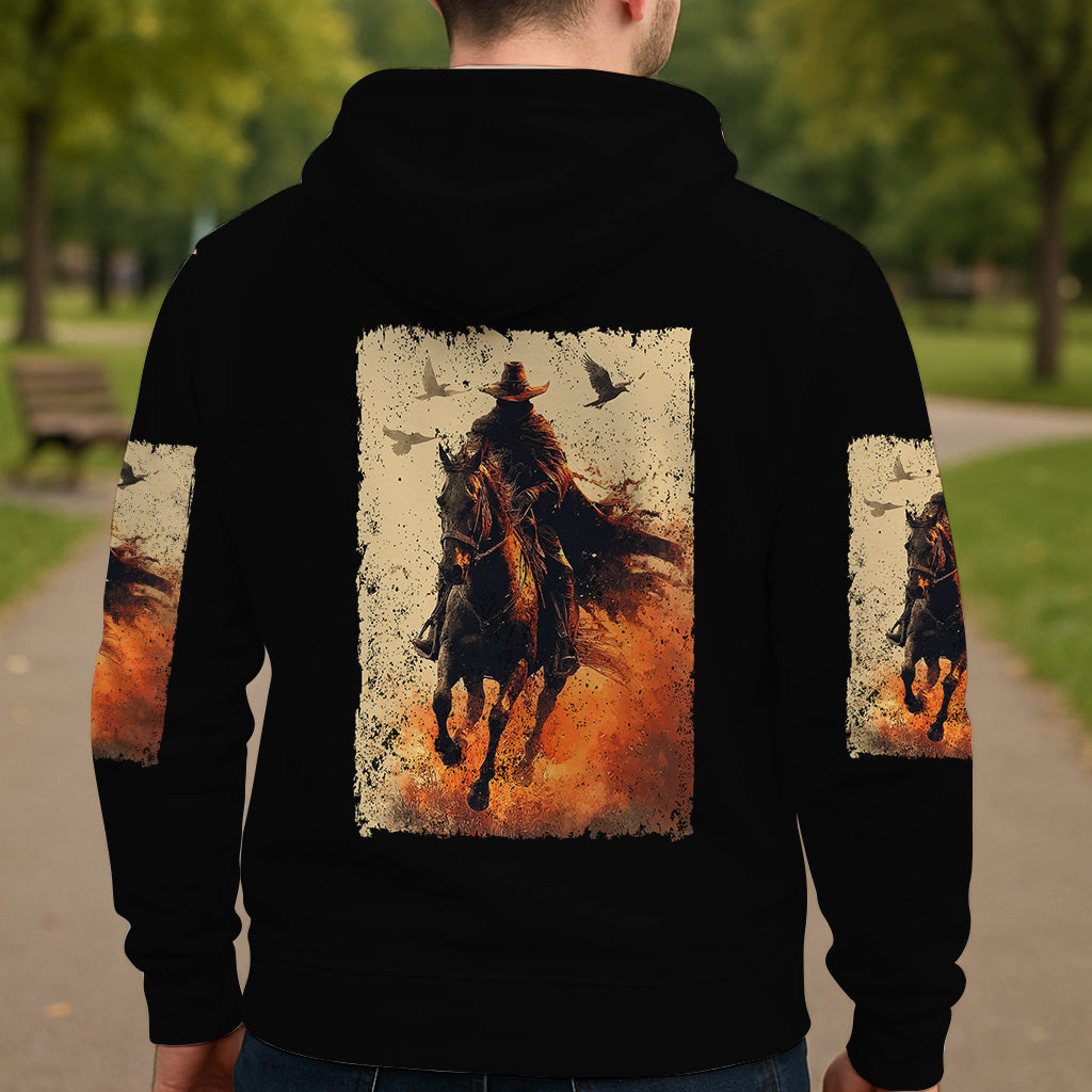 Halloween Horse Riding - Personalized Halloween All Over Shirt