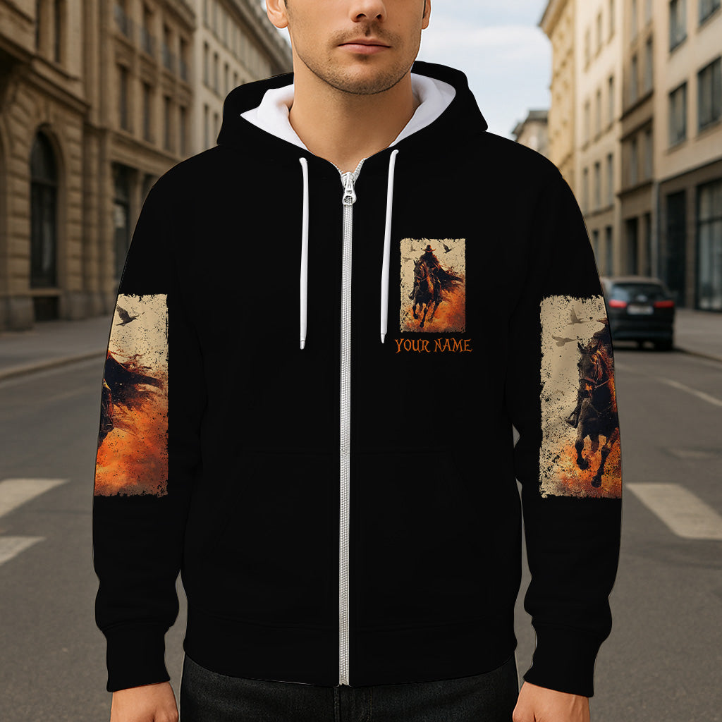 Halloween Horse Riding - Personalized Halloween All Over Shirt