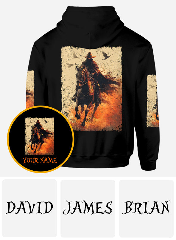 Halloween Horse Riding - Personalized Halloween All Over Shirt