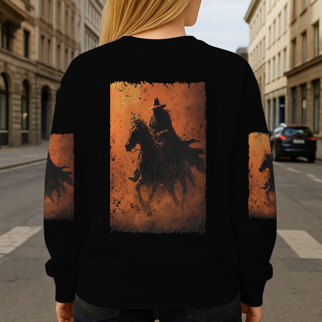 Halloween Horse Riding - Personalized Halloween All Over Shirt