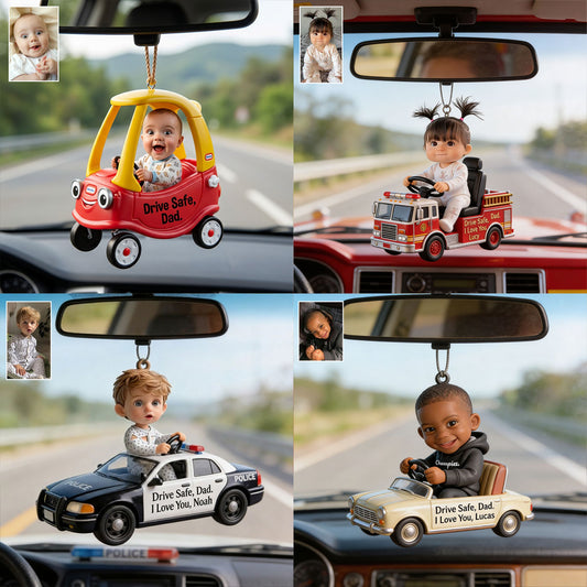 Conduisez prudemment Papa - Figurine 3D personnalisée pour père