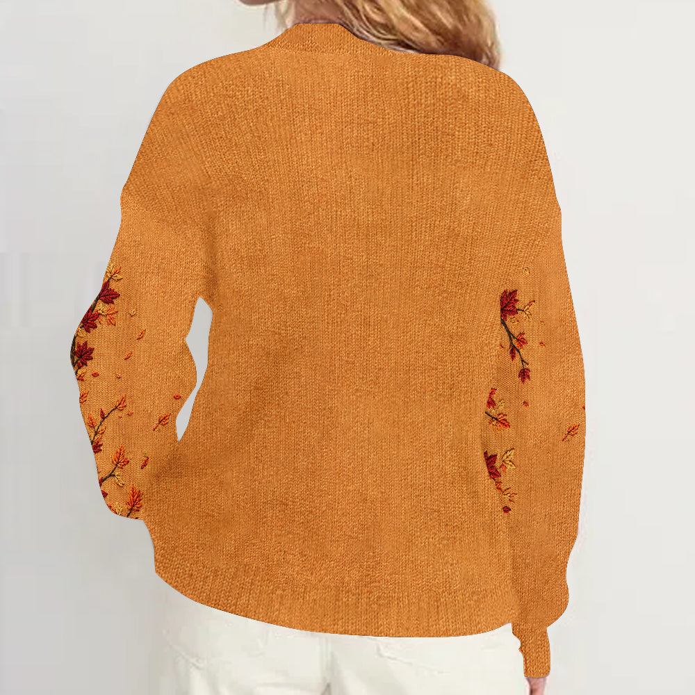 Fall For Jesus - Personalized Christian Cardigan Sweater