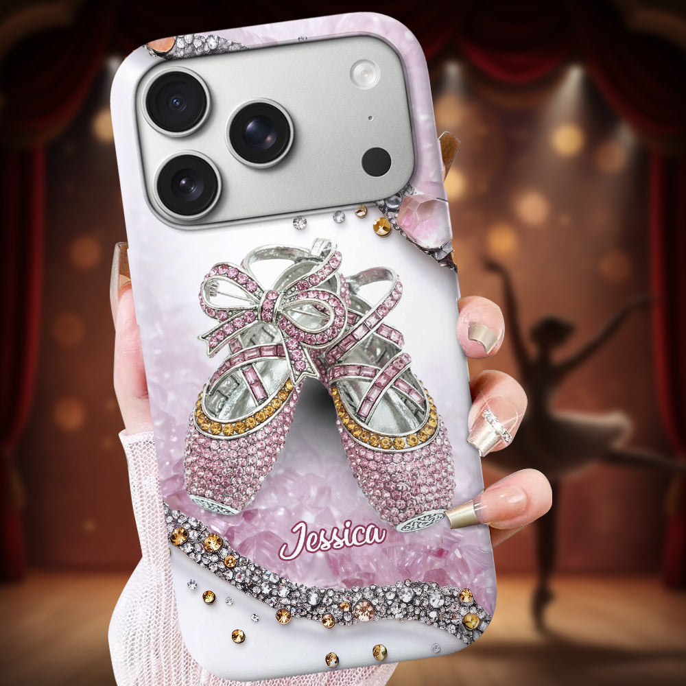 Chaussures de ballet mignonnes - Coque de téléphone personnalisée avec imprimé intégral de ballerine