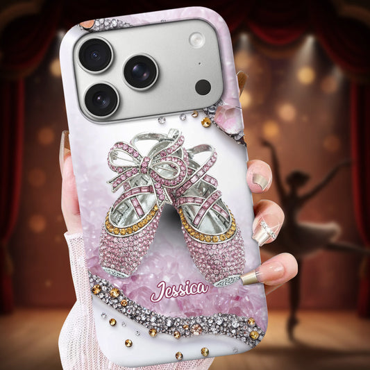 Chaussures de ballet mignonnes - Coque de téléphone personnalisée avec imprimé intégral de ballerine