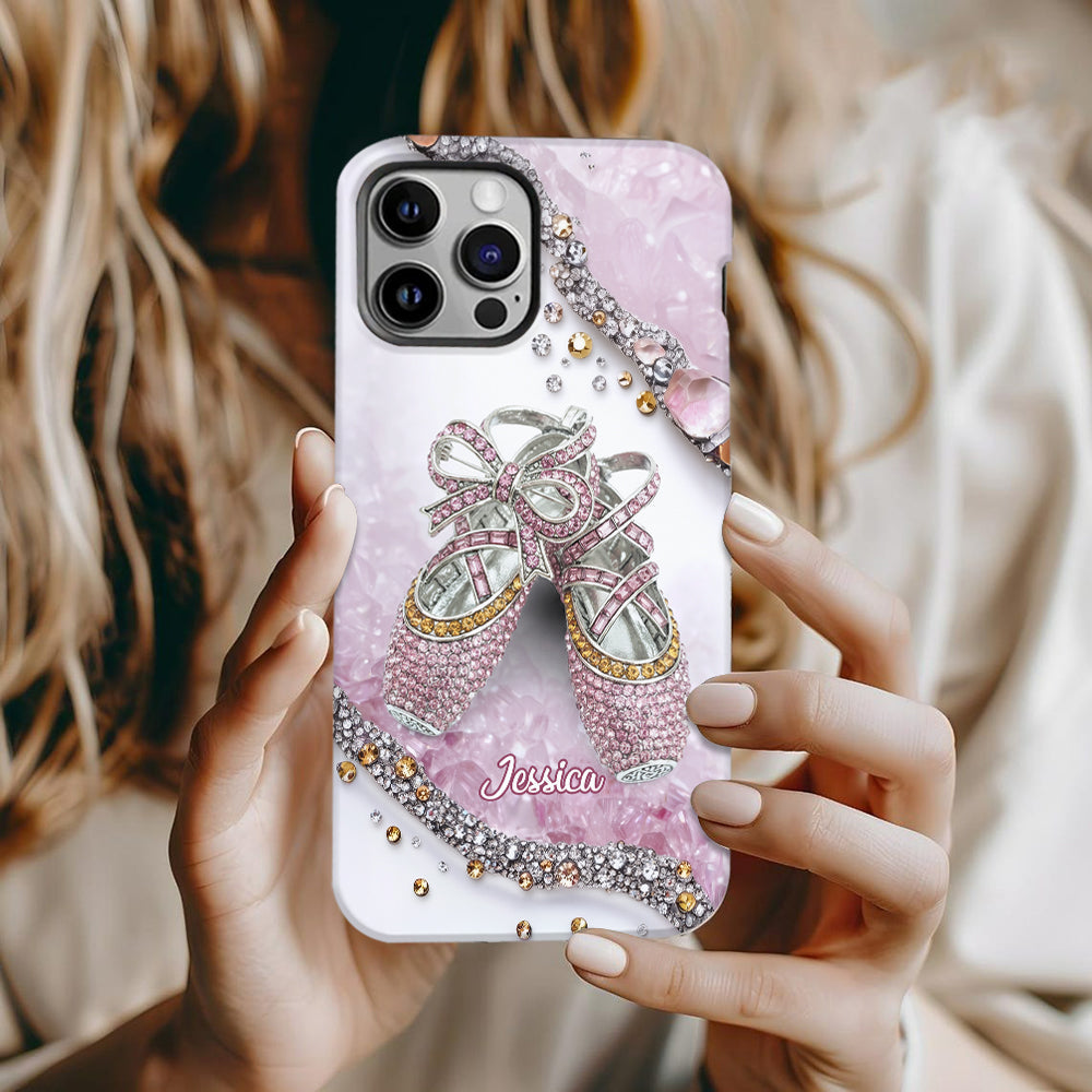 Chaussures de ballet mignonnes - Coque de téléphone personnalisée avec imprimé intégral de ballerine