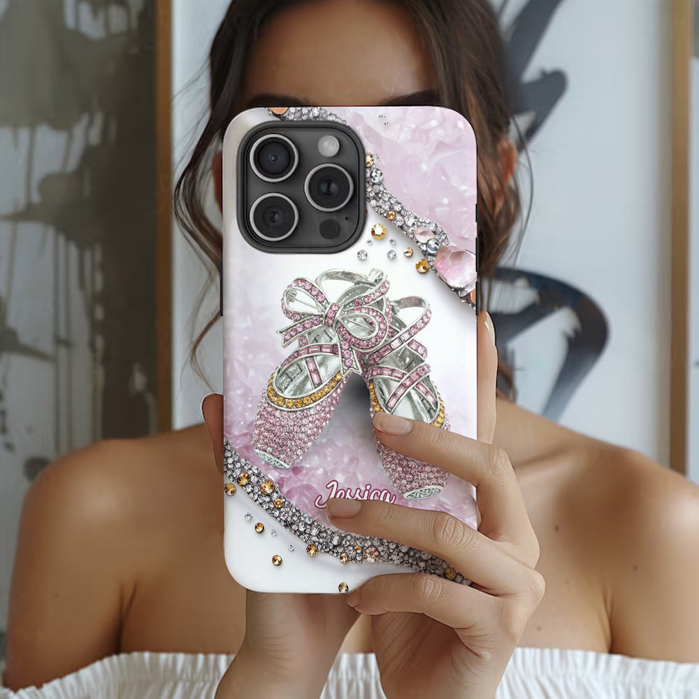 Chaussures de ballet mignonnes - Coque de téléphone personnalisée avec imprimé intégral de ballerine