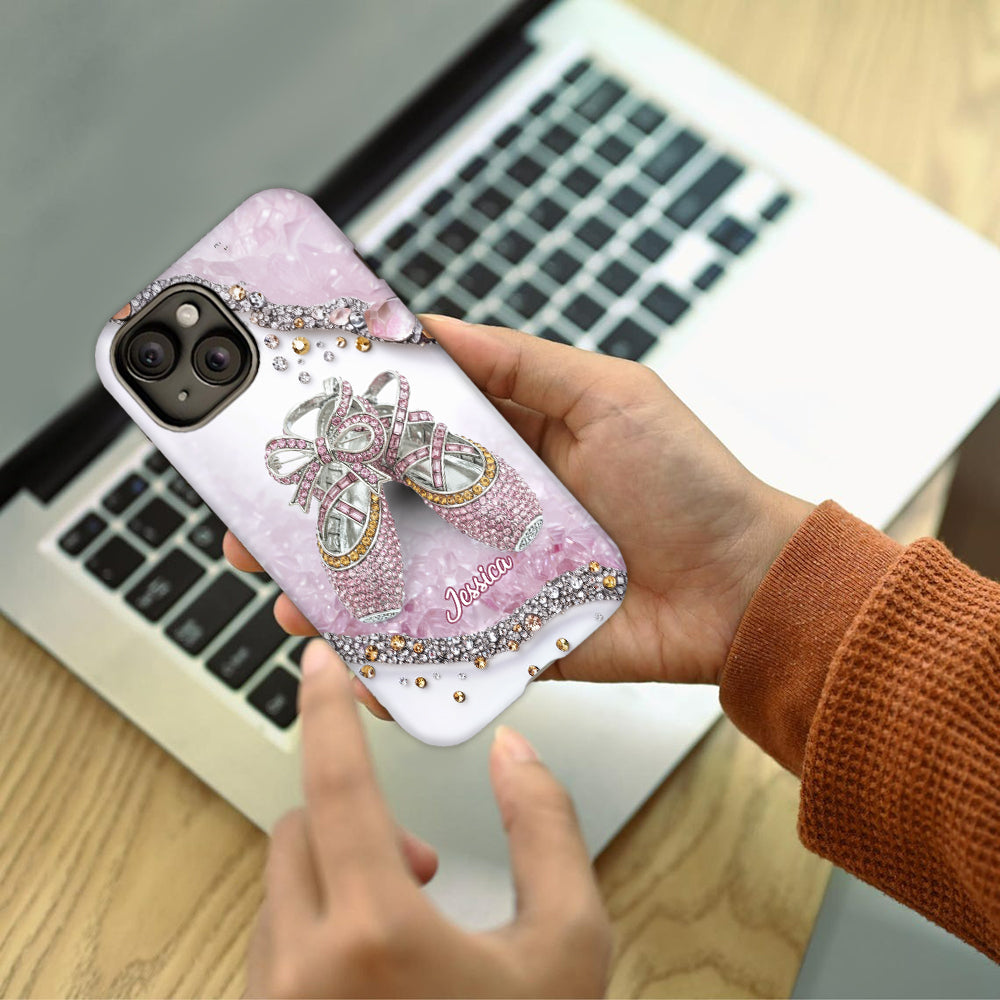 Chaussures de ballet mignonnes - Coque de téléphone personnalisée avec imprimé intégral de ballerine