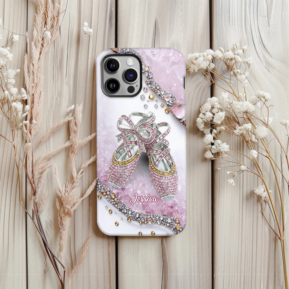 Chaussures de ballet mignonnes - Coque de téléphone personnalisée avec imprimé intégral de ballerine