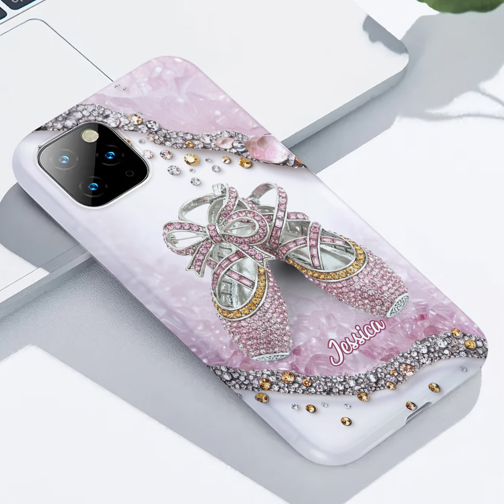 Chaussures de ballet mignonnes - Coque de téléphone personnalisée avec imprimé intégral de ballerine