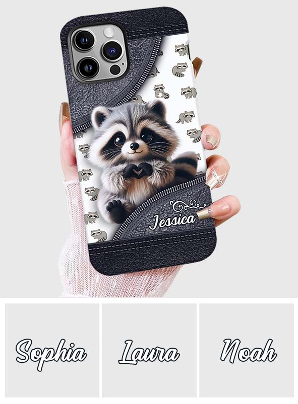 Adorable Raccoon - Personalized Raccoon Full Print Phone Case